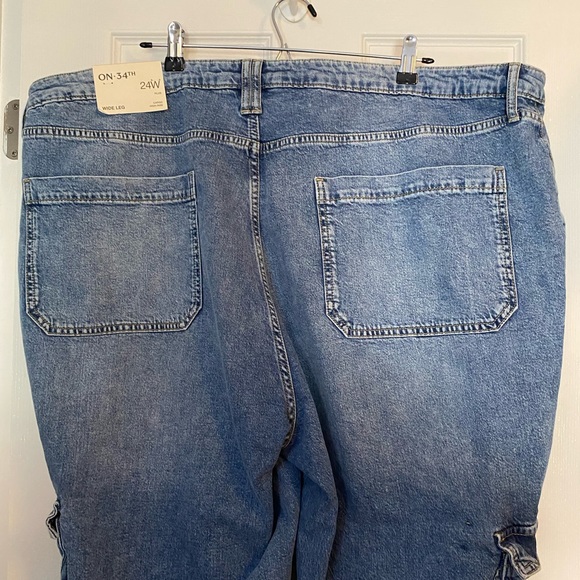 On 34th Cargo Jeans Plus NWT Size 24W - Picture 4 of 8